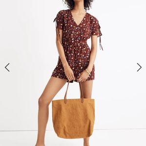 Madewell button-front romper, size 6